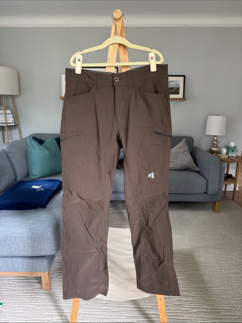 Eddie Bauer Brown Lightweight Cargo Hiking Pants